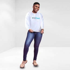 Only Friends White Sweatshirt