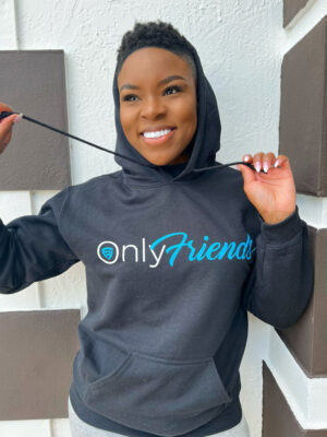 Only Friends Hoodie Black